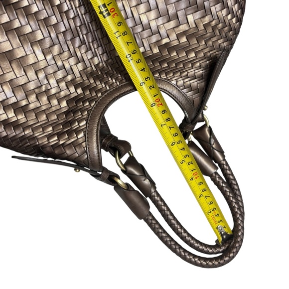 Cole Haan large Genevieve woven leather bag copper - Picture 10 of 15